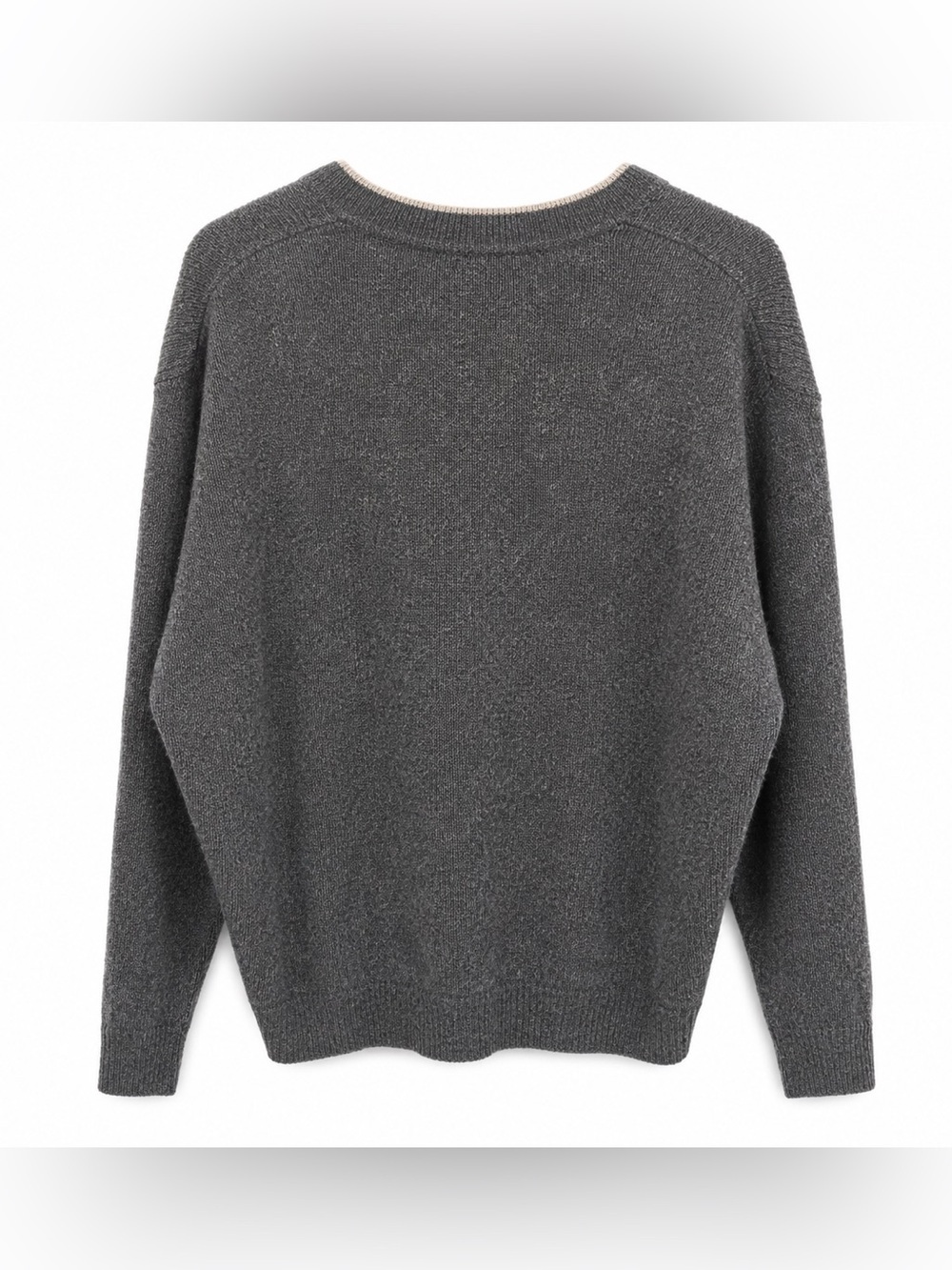 Woolrich Wool Sweater Mens Large Gray Crewneck Outdoor Knit USA Classic - Picture 3 of 3